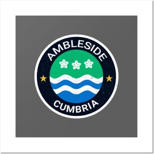 Ambleside - Cumbria Flag Posters and Art